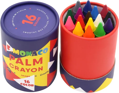 Lebze Jumbo Crayons for Toddlers, 16 Colors Non Toxic Crayons